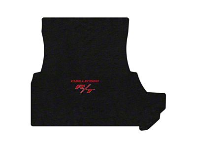 Lloyd Trunk Mat with Challenger and Red RT Logo; Black (2011 Challenger w/ Subwoofer)