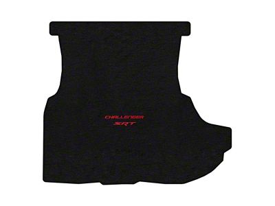 Lloyd Trunk Mat with Challenger and Red SRT Logo; Black (08-10 Challenger w/ Subwoofer)
