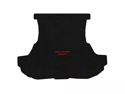Lloyd Trunk Mat with Challenger and Red SRT Logo; Black (08-10 Challenger w/o Subwoofer)