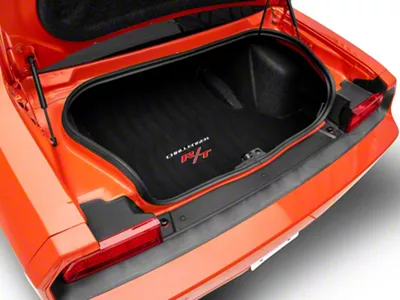 Lloyd Trunk Mat with Challenger and Silver RT Logo; Black (12-23 Challenger, Excluding AWD)