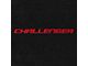 Lloyd Trunk Mat with Challenger Red Logo; Black (08-10 Challenger w/ Subwoofer)