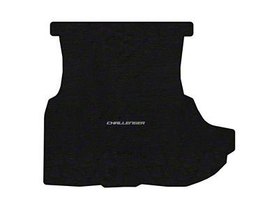 Lloyd Trunk Mat with Challenger Silver Logo; Black (08-10 Challenger w/ Subwoofer)