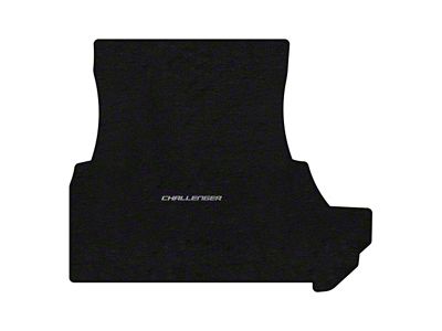 Lloyd Trunk Mat with Challenger Silver Logo; Black (2011 Challenger w/ Subwoofer)