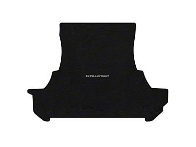 Lloyd Trunk Mat with Challenger Silver Logo; Black (2011 Challenger w/o Subwoofer)