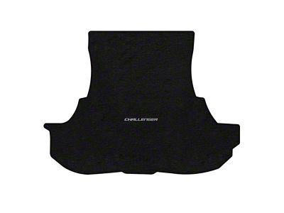 Lloyd Trunk Mat with Challenger Silver Logo; Black (17-23 AWD Challenger)