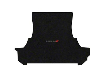 Lloyd Trunk Mat with Dodge and Stripe Logo; Black (2011 Challenger w/o Subwoofer)