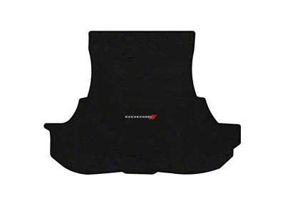 Lloyd Trunk Mat with Dodge and Stripe Logo; Black (17-23 AWD Challenger)