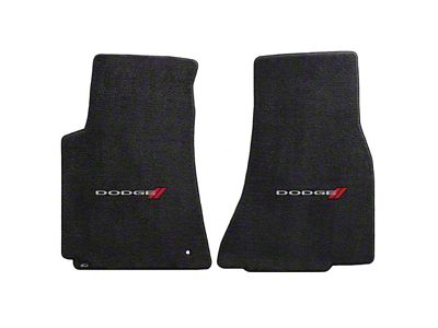 Lloyd Ultimat Front Floor Mats with Dodge Logo; Black (08-10 Challenger)