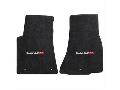 Lloyd Ultimat Front Floor Mats with SRT8 Logo; Black (11-23 Challenger, Excluding AWD)