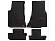Lloyd Ultimat Front and Rear Floor Mats with Dodge Logo; Black (08-10 Challenger)
