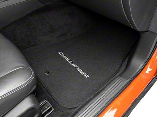 Lloyd Velourtex Front Floor Mats – Fits 2011-2018 Chrysler 300 AWD – Ebony, 2-Piece Set, Custom Embroidered