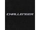 Lloyd Velourtex Front Floor Mats with Challenger Logo; Black (17-23 AWD Challenger)