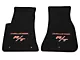 Lloyd Velourtex Front Floor Mats with Challenger and Red RT Logo; Black (11-23 Challenger, Excluding AWD)