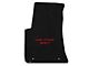 Lloyd Velourtex Front Floor Mats with Challenger and Red SRT Logo; Black (11-23 Challenger, Excluding AWD)