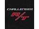 Lloyd Velourtex Front Floor Mats with Challenger and Silver RT Logo; Black (08-10 Challenger)