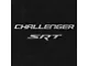 Lloyd Velourtex Front Floor Mats with Challenger and Silver SRT Logo; Black (17-23 AWD Challenger)