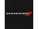 Lloyd Velourtex Front Floor Mats with Dodge and Stripes Logo; Black (08-10 Challenger)