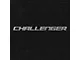 Lloyd Velourtex Front and Rear Floor Mats with Challenger Logo; Black (08-10 Challenger)