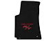 Lloyd Velourtex Front and Rear Floor Mats with Challenger and Red RT Logo; Black (08-10 Challenger)