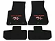Lloyd Velourtex Front and Rear Floor Mats with Challenger and Red RT Logo; Black (11-23 Challenger, Excluding AWD)