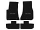 Lloyd Velourtex Front and Rear Floor Mats with Challenger Silver Logo; Black (11-23 Challenger, Excluding AWD)