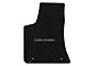Lloyd Velourtex Front and Rear Floor Mats with Challenger Silver Logo; Black (17-23 AWD Challenger)