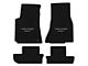 Lloyd Velourtex Front and Rear Floor Mats with Challenger and Silver SRT Logo; Black (08-10 Challenger)