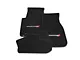 Lloyd Velourtex Front and Rear Floor Mats with Dodge Logo; Black (11-23 Challenger, Excluding AWD)