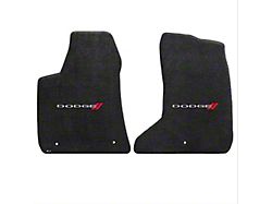 Lloyd Ultimat Front Floor Mats with Dodge Logo; Black (11-23 AWD Charger)