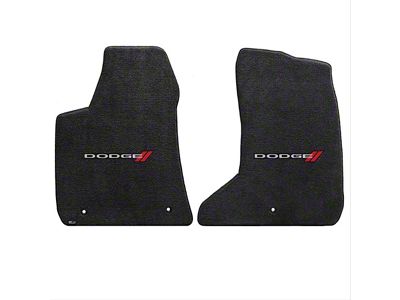 Lloyd Ultimat Front Floor Mats with Dodge Logo; Black (11-23 AWD Charger)