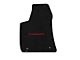 Lloyd Velourtex Front Floor Mats with Red Charger Logo; Black (11-23 AWD Charger)