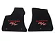 Lloyd Velourtex Front Floor Mats with Red R/T Logo; Black (11-23 RWD Charger)