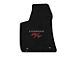 Lloyd Velourtex Front Floor Mats with Silver and Red R/T Logo; Black (11-23 RWD Charger)