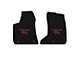 Lloyd Velourtex Front Floor Mats with Silver and Red R/T Logo; Black (11-23 AWD Charger)