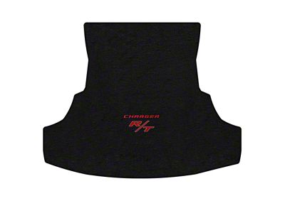 Lloyd Velourtex Trunk Mat with Red R/T Logo; Black (11-12 Charger)
