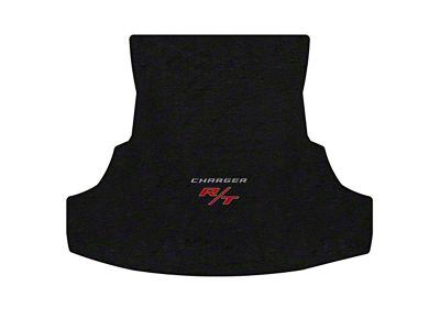 Lloyd Velourtex Trunk Mat with Silver and Red R/T Logo; Black (11-12 Charger)