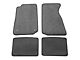 Lloyd Front and Rear Floor Mats with Running Pony Logo; Black (94-98 Mustang Coupe)