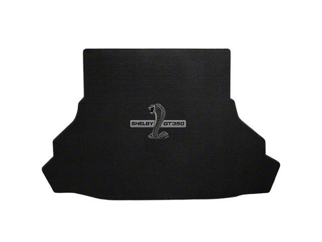 Lloyd Trunk Mat with Shelby GT350 Logo; Black (15-22 Mustang w/o Shaker Subwoofer)