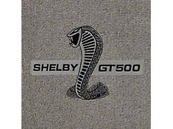 Lloyd Ultimat Front and Rear Floor Mats with Shelby Snake GT500 Logo; Ebony (2007 Mustang GT500)