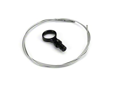 Lokar Billet Aluminum Direct Mount Engine Dipstick; Black (11-25 Mustang GT, Dark Horse)
