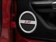 SpeedForm Lower Door Speaker Trim with Red 2.3T Logo; Brushed (15-23 Mustang EcoBoost)