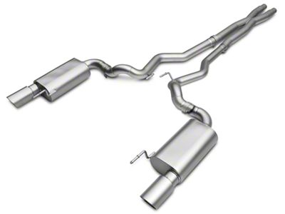 LTH Mid Exhaust and Axle-Back Exhaust System with Titan Silver Tips (15-17 Mustang GT)