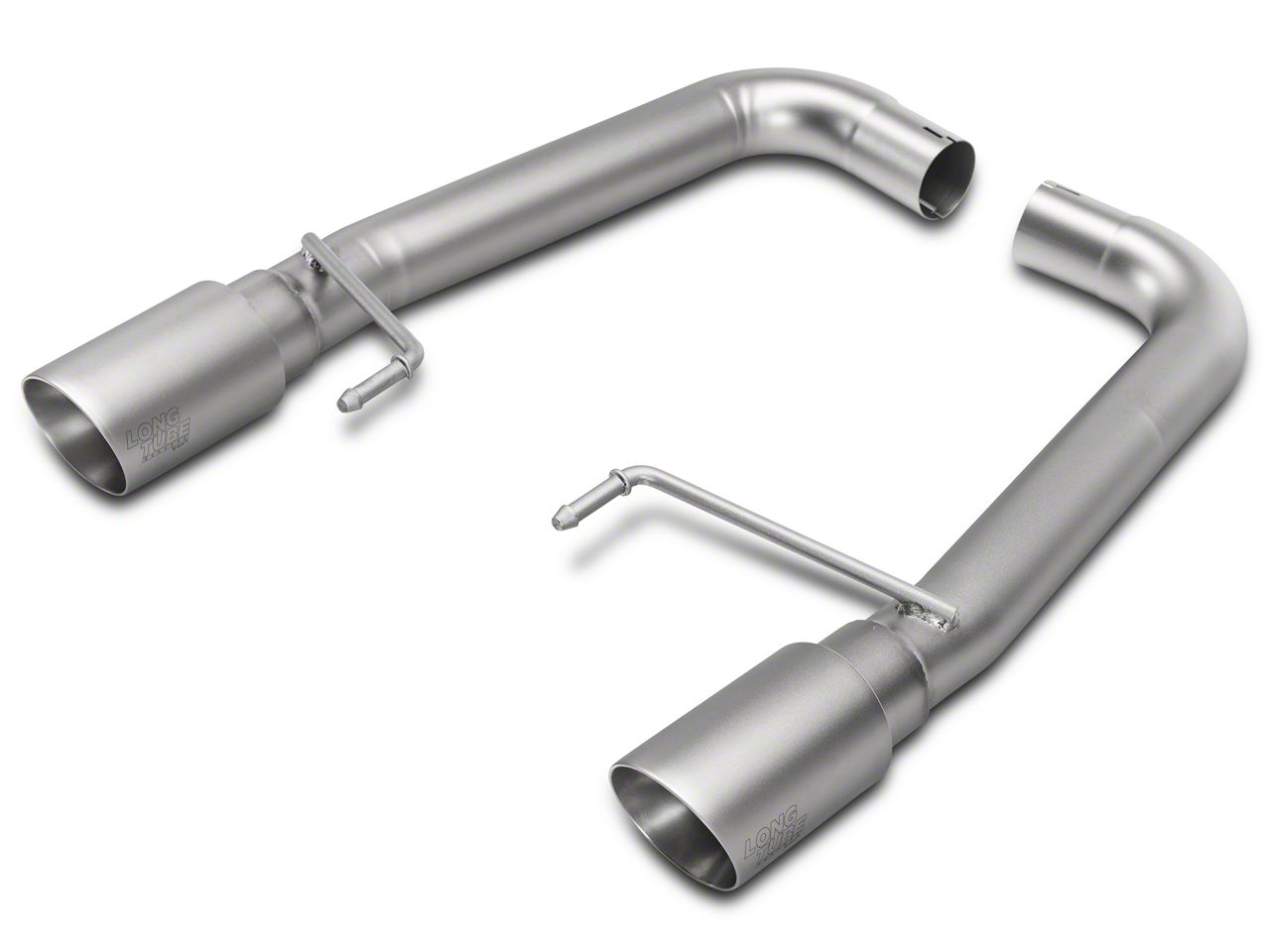 LTH Mustang Muffler Delete AxleBack Exhaust with Titan Silver Tips
