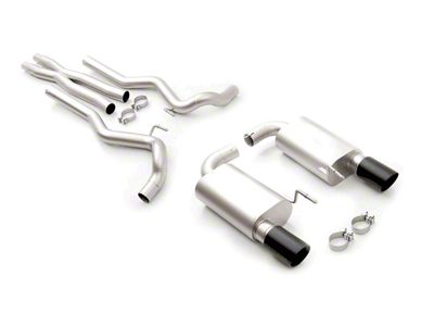 LTH Cat-Back Exhaust with Black Tips (15-17 Mustang GT Fastback)