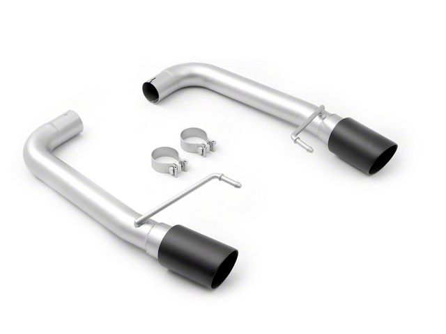 LTH Muffler Delete Axle-Back Exhaust with Patriot Black Tips (15-17 Mustang GT)
