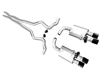 LTH TruDual Cat-Back Exhaust with Patriot Series Black Tips (18-23 Mustang GT Fastback w/o Active Exhaust)