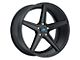 MACH Euro Concave ME.1 Satin Black Wheel; Rear Only; 20x10 (17-23 AWD Challenger)