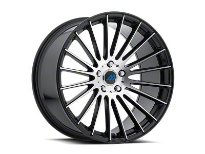 MACH Euro Concave ME.18 Glossy Black Machined Wheel; 20x8.5; 35mm Offset (17-23 AWD Challenger)