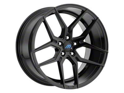 MACH Euro Concave ME.4 Glossy Black Wheel; Rear Only; 20x10.5; 25mm Offset (08-23 RWD Challenger, Excluding Widebody)