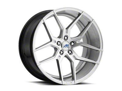 MACH Euro Concave ME.4 Hyper Silver Machined Wheel; 18x8; 35mm Offset (17-23 AWD Challenger)